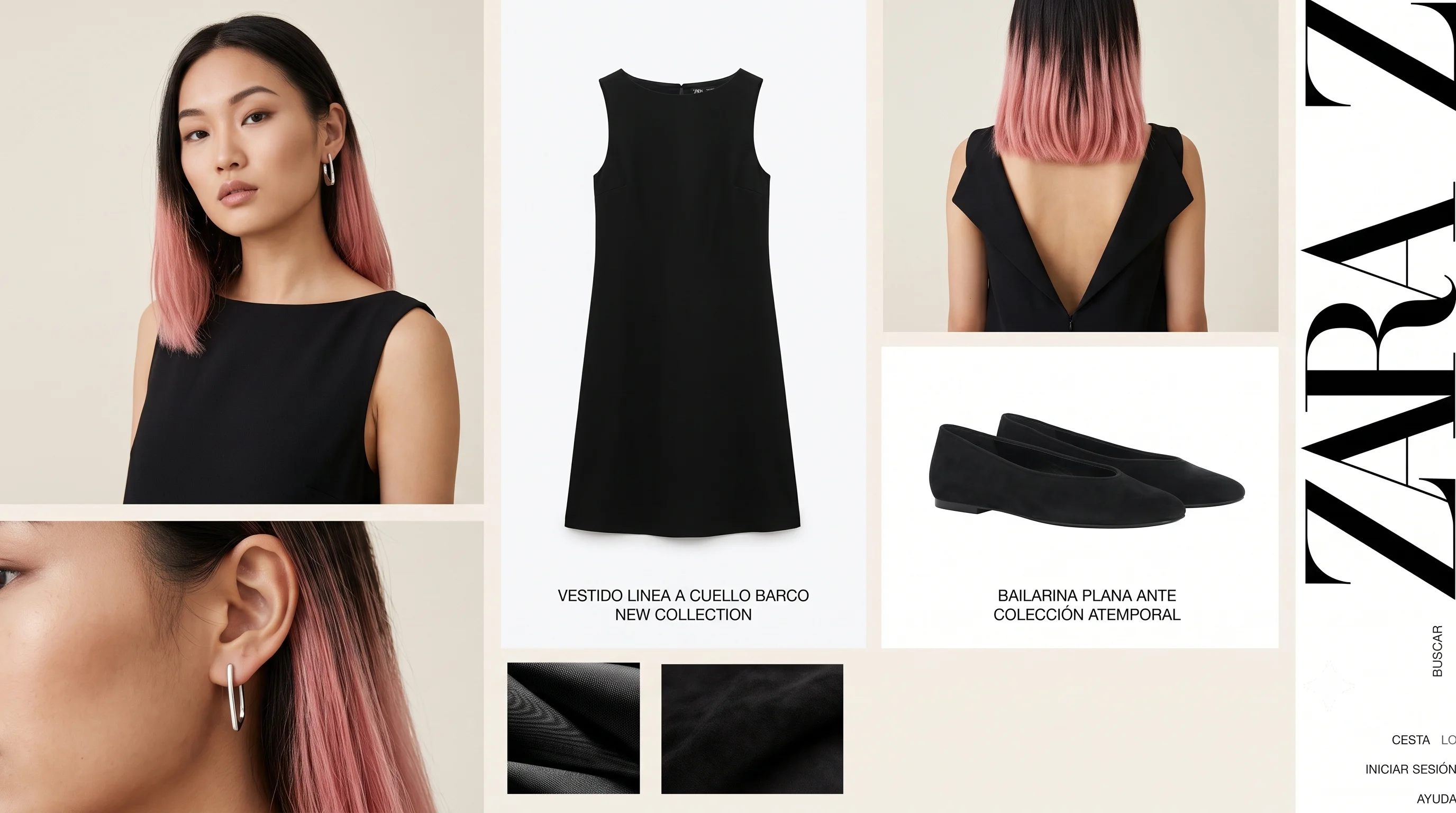 AI-generated fashion model in a campaign visual