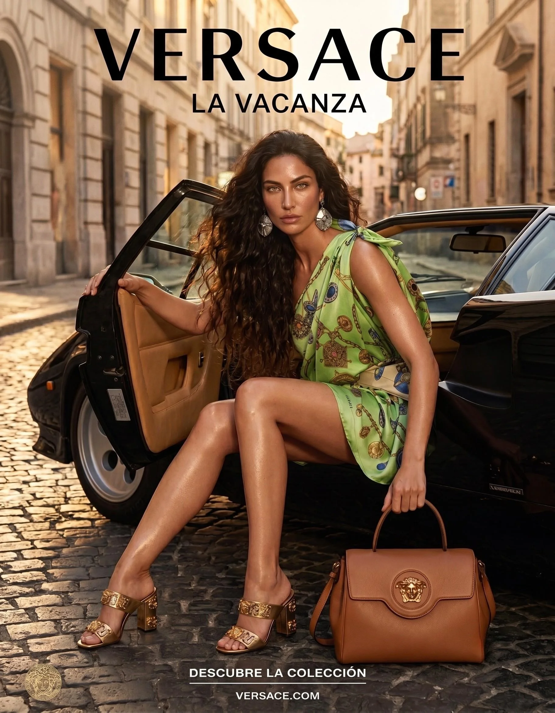 AI model wearing summer fashion collection